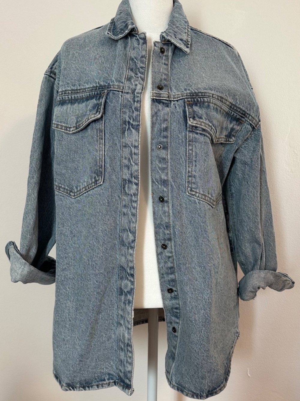 NWT Pistola Button Down Denim Shacket